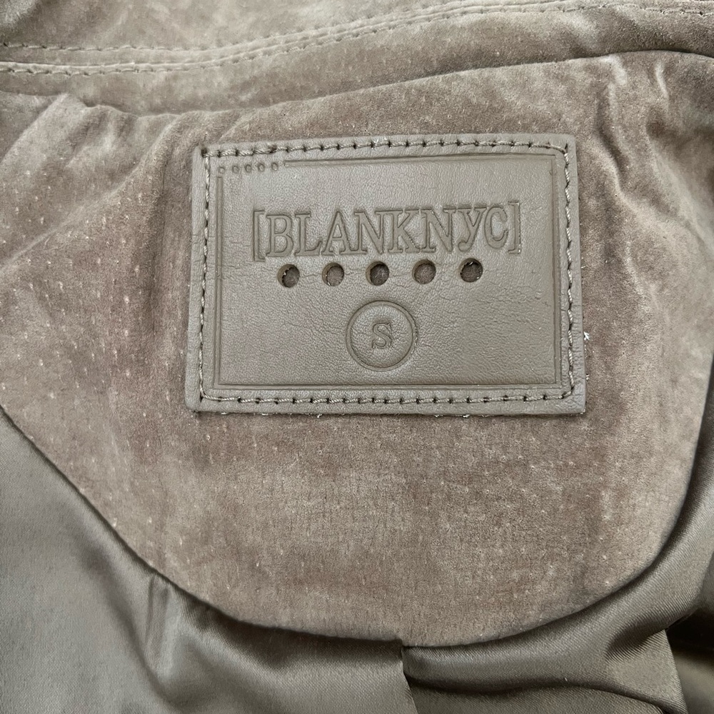 NWT Blank NYC Small Taupe Suede Leather Moto Jacket - Picture 3 of 4